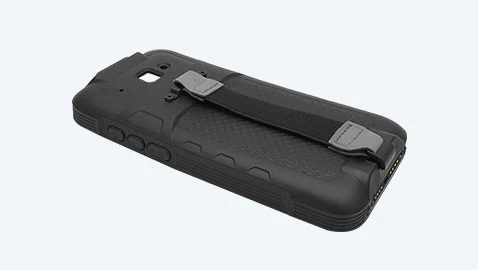 Funda de goma con correa de mano (opcional)